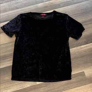Rock & Roll Cowgirl Black Velvet Top